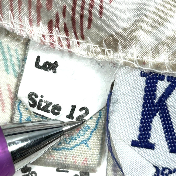 KHII Sportswear Jacket Womens 12 White Floral Paisley Print Lightweight Vintage - Picture 5 of 10